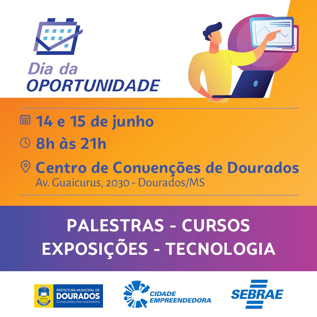 Em Dourados, Dia da Oportunidade promove capacitações e palestra-show com ilusionistas