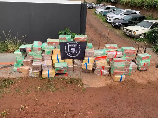 Choque apreende carga de maconha avaliada em R$ 4,5 milhões na Capital