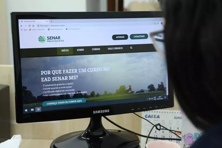 Senar abre seleção para interessados em 3 cursos gratuitos à distância