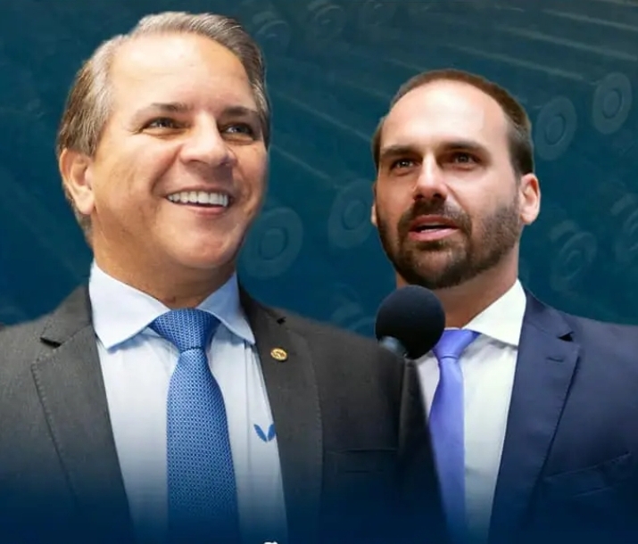 “Coronel David é tropa aliada e terá o nosso apoio”, diz Eduardo Bolsonaro em visita ao MS